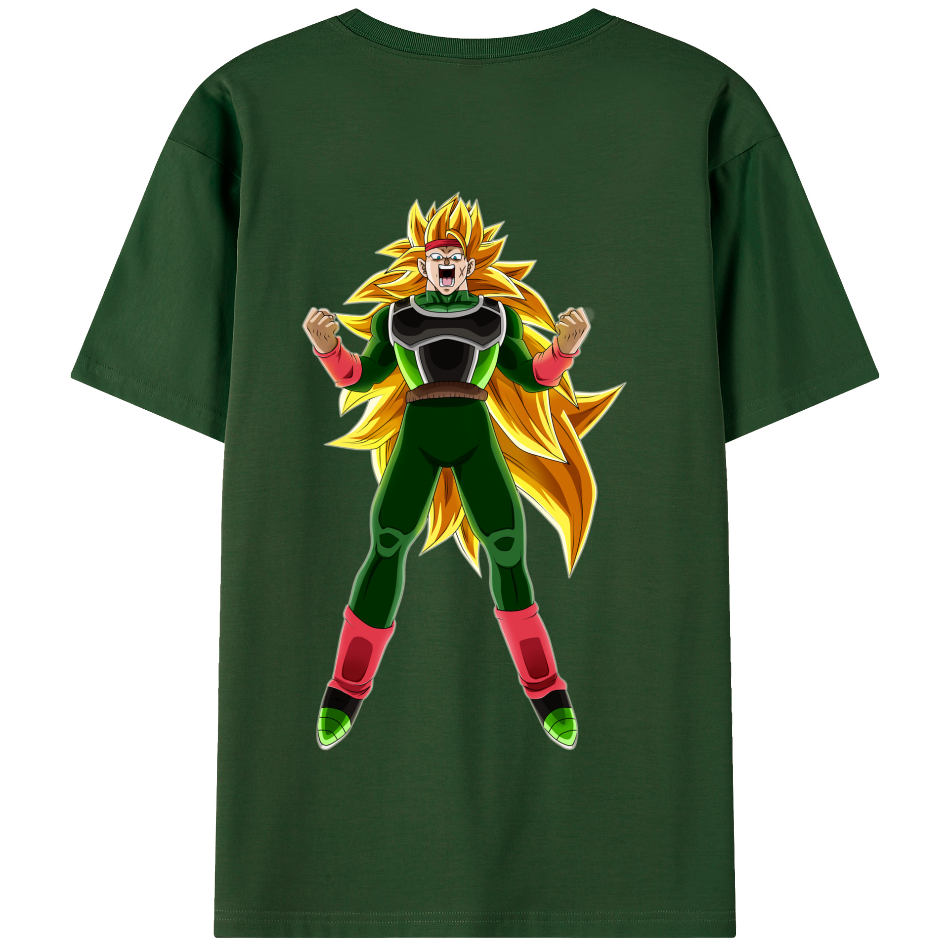 （画像用） ドラゴンボール ブロリー DRAGON BALL Broli 綿100％半袖Tシャツ（背面プリント）